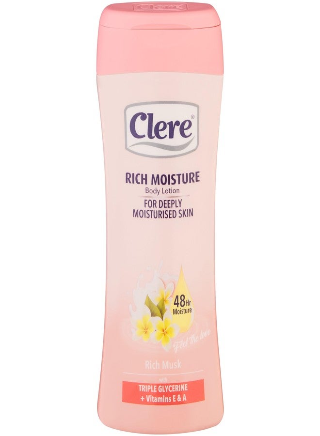 CLERE Hand and Body Lotion, Luxurious Rich Musk With Glycerine and Vitamin E & A 400 ml (Pack of 1) - Image 2